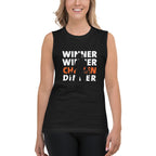 Camiseta sin mangas Winner Chicken Dinner pug — vista lateral