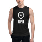 Raccoon Police Department — detalle del estampado