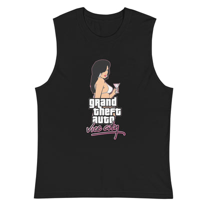 Camiseta sin Mangas de GTA Vice City, Disponible en la mejor tienda online para comprar tu merch favorita, la mejor Calidad, compra Ahora! 