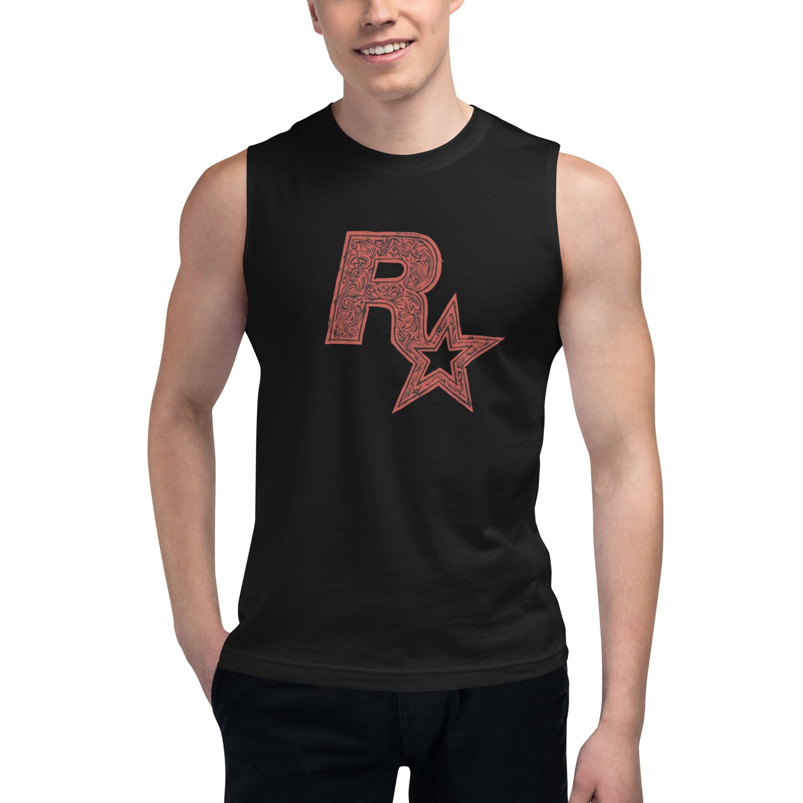 Camiseta sin Mangas de Rockstar Red, Disponible en la mejor tienda online para comprar tu merch favorita, la mejor Calidad, compra Ahora! 