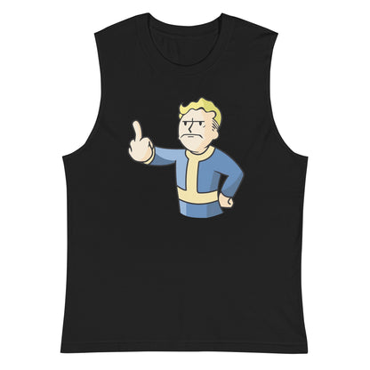 Playera Sin Mangas Fu** U fallout, Disponible en la mejor tienda online para comprar tu merch favorita, la mejor Calidad, compra Ahora en Algoritmo! 