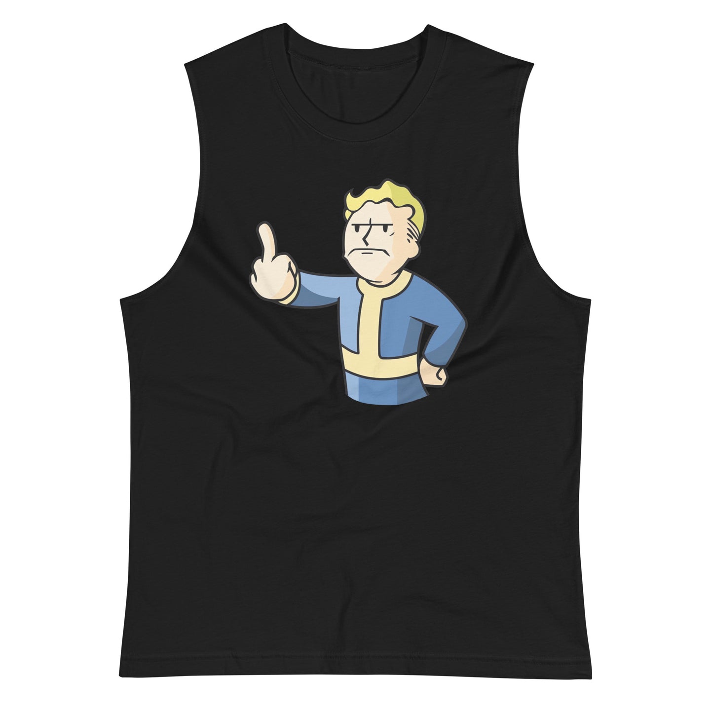 Playera Sin Mangas Fu** U fallout, Disponible en la mejor tienda online para comprar tu merch favorita, la mejor Calidad, compra Ahora en Algoritmo! 