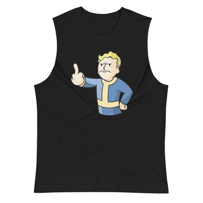 Playera Sin Mangas Fu** U fallout, Disponible en la mejor tienda online para comprar tu merch favorita, la mejor Calidad, compra Ahora en Algoritmo! 