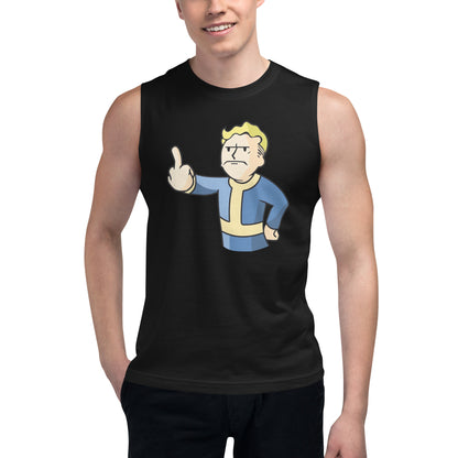 Playera Sin Mangas Fu** U fallout, Disponible en la mejor tienda online para comprar tu merch favorita, la mejor Calidad, compra Ahora en Algoritmo! 