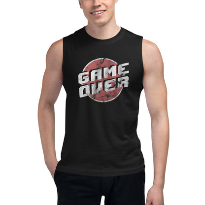 Playera Sin Mangas GAME OVER VINTAGE  , Disponible en la mejor tienda online para comprar tu merch favorita, la mejor Calidad, compra Ahora! 