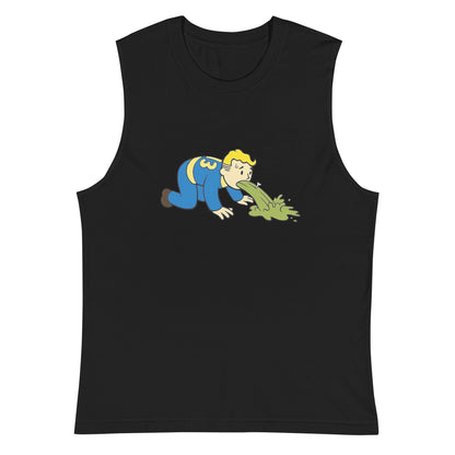 Playera Sin Mangas de Vault Boy enfermo , Disponible en la mejor tienda online para comprar tu merch favorita, la mejor Calidad, compra en Algoritmo!