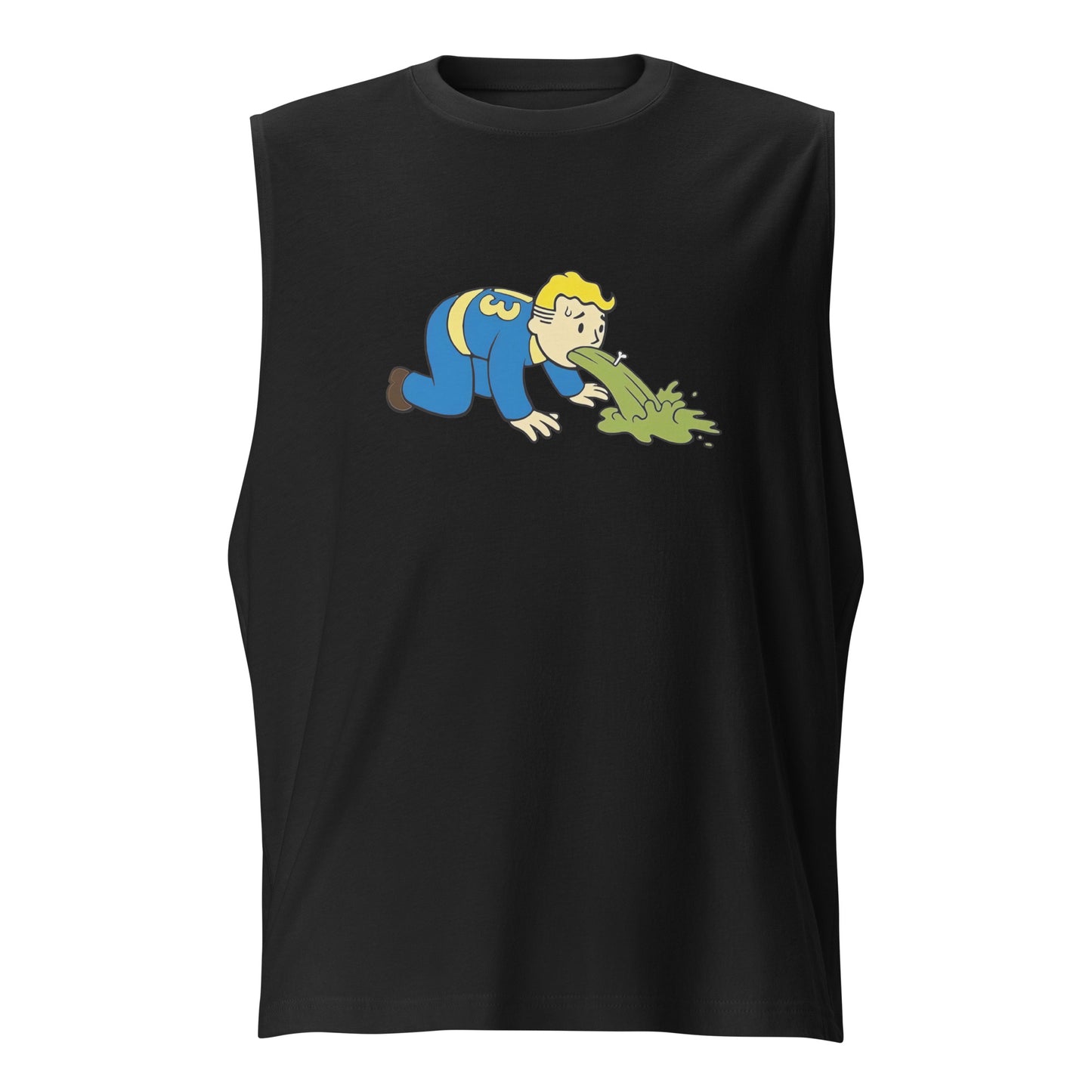 Playera Sin Mangas de Vault Boy enfermo , Disponible en la mejor tienda online para comprar tu merch favorita, la mejor Calidad, compra en Algoritmo!