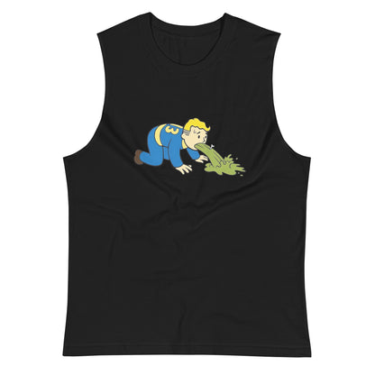 Playera Sin Mangas de Vault Boy enfermo , Disponible en la mejor tienda online para comprar tu merch favorita, la mejor Calidad, compra en Algoritmo!