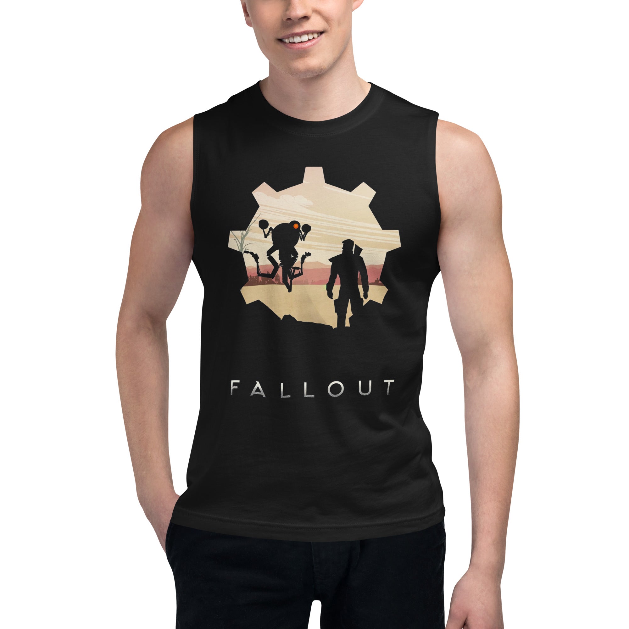 Playera Sin Mangas de Fallout , Disponible en la mejor tienda online para comprar tu merch favorita, la mejor Calidad, compra Ahora en Algoritmo! 