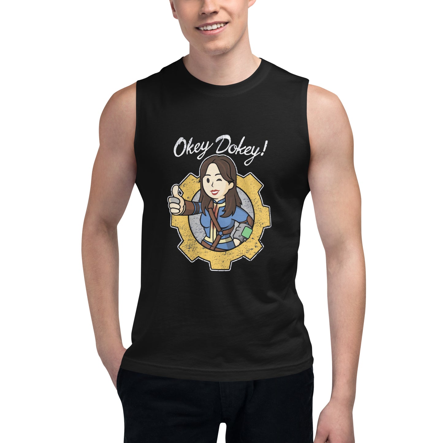 Camiseta sin mangas Okey Dokey, Disponible en la mejor tienda online para comprar tus artículos favoritos, la mejor Calidad, compra en Algoritmo! 