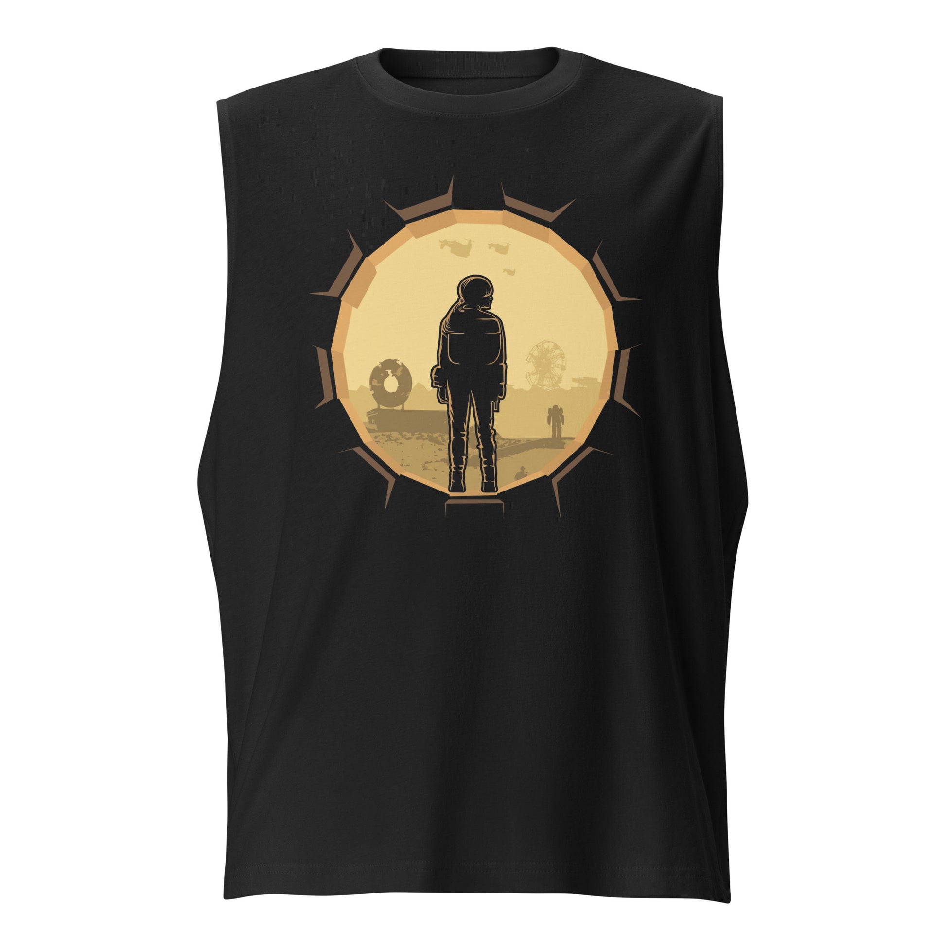 Camiseta sin mangas Fallout Shelter, en la mejor tienda online para comprar tus artículos favoritos, la mejor Calidad, compra en Algoritmo! 