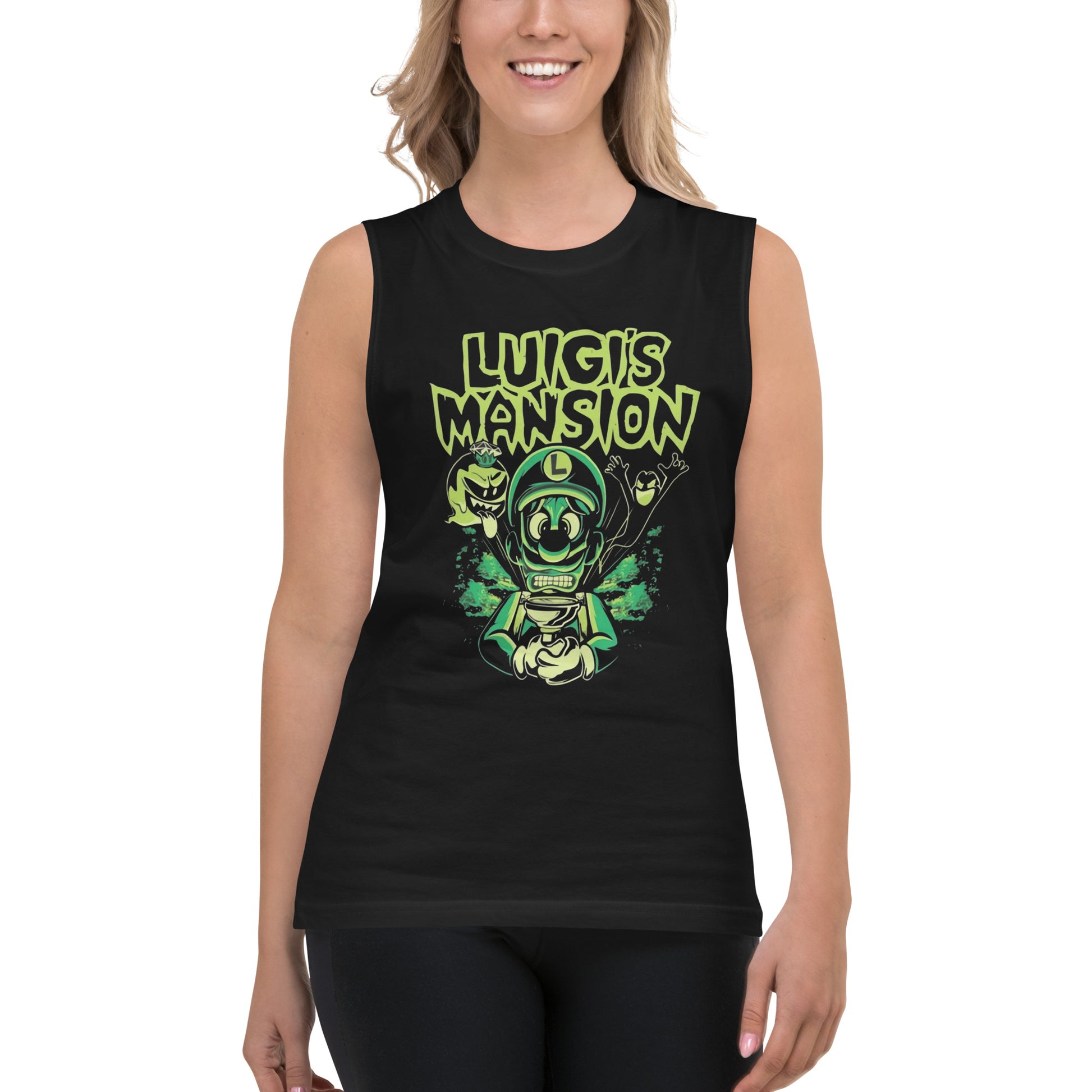 Camiseta sin mangas Luigi's Mansion,Disponible en la mejor tienda online para comprar tus artículos favoritos, la mejor Calidad, compra en Algoritmo! 