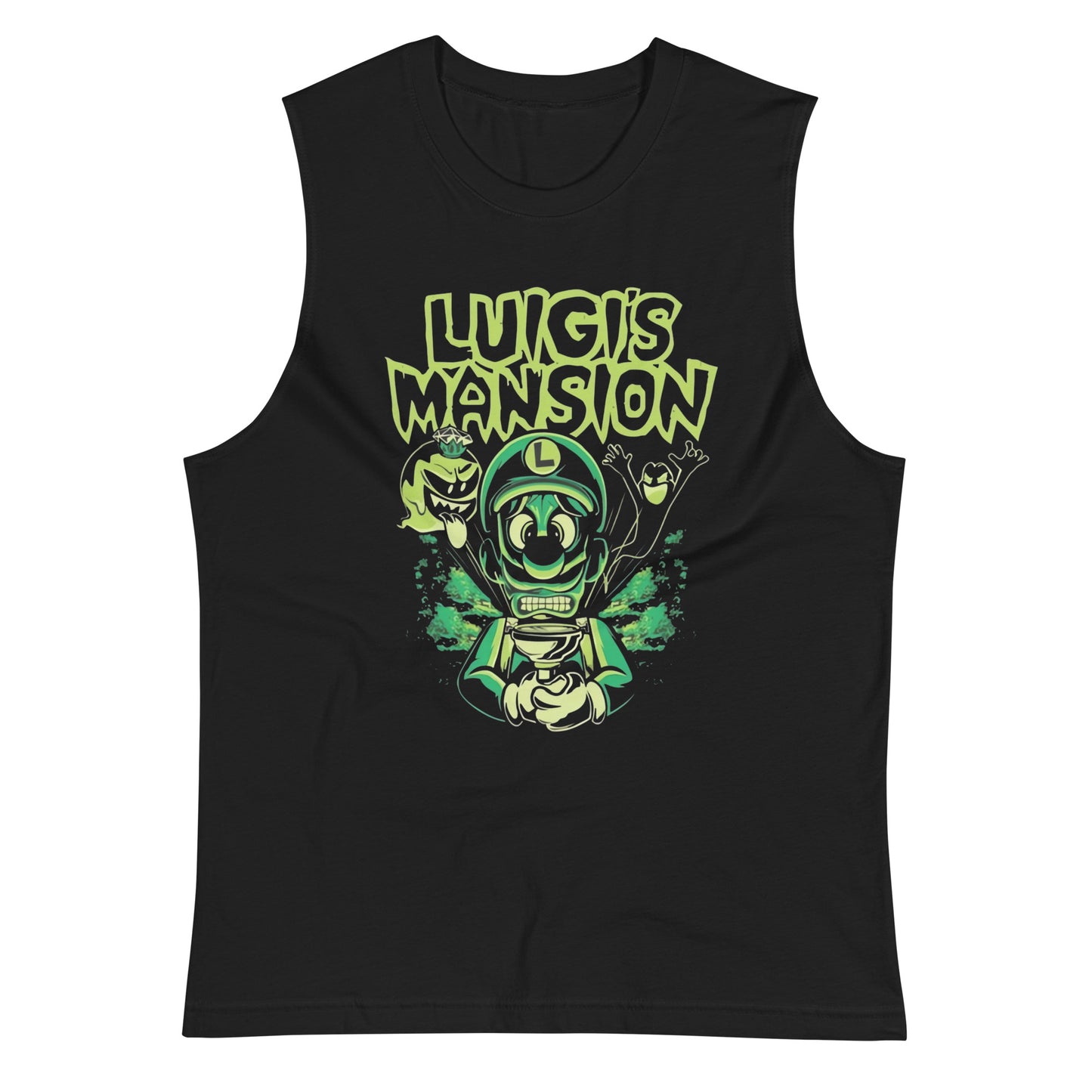 Camiseta sin mangas Luigi's Mansion,Disponible en la mejor tienda online para comprar tus artículos favoritos, la mejor Calidad, compra en Algoritmo! 