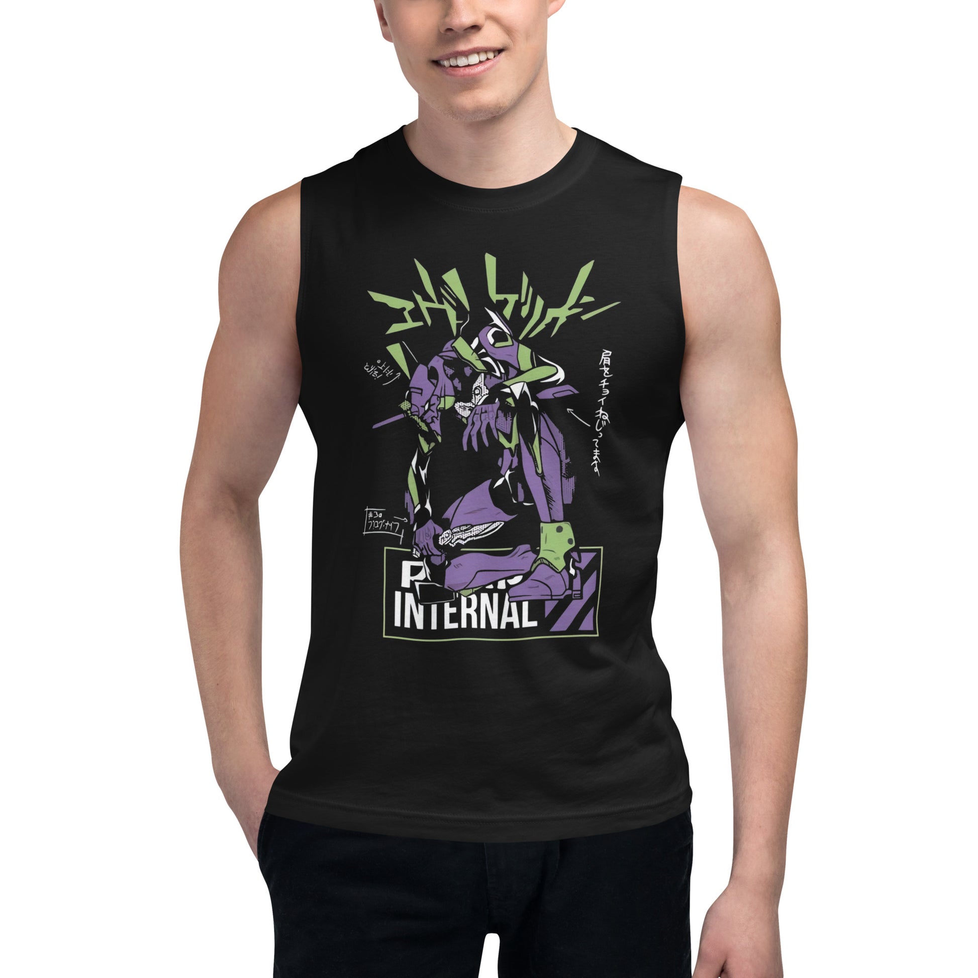 Camiseta sin mangas Evangelion Internal, en la mejor tienda online para comprar tus artículos favoritos, la mejor Calidad, solo en Algoritmo! 