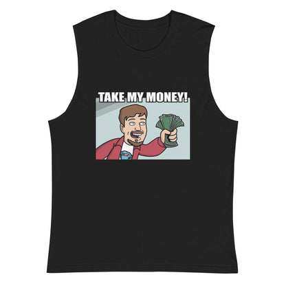 Camiseta sin mangas Take My Money, Disponible en la mejor tienda online para comprar tus artículos favoritos, la mejor Calidad, compra en Algoritmo! 