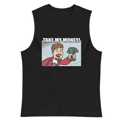 Camiseta sin mangas Take My Money, Disponible en la mejor tienda online para comprar tus artículos favoritos, la mejor Calidad, compra en Algoritmo! 