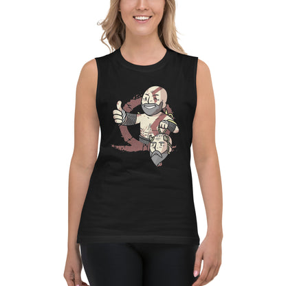 Camiseta sin mangas Kratos and Mimir, Disponible en la mejor tienda online para comprar tus artículos favoritos, la mejor Calidad, compra en Algoritmo! 