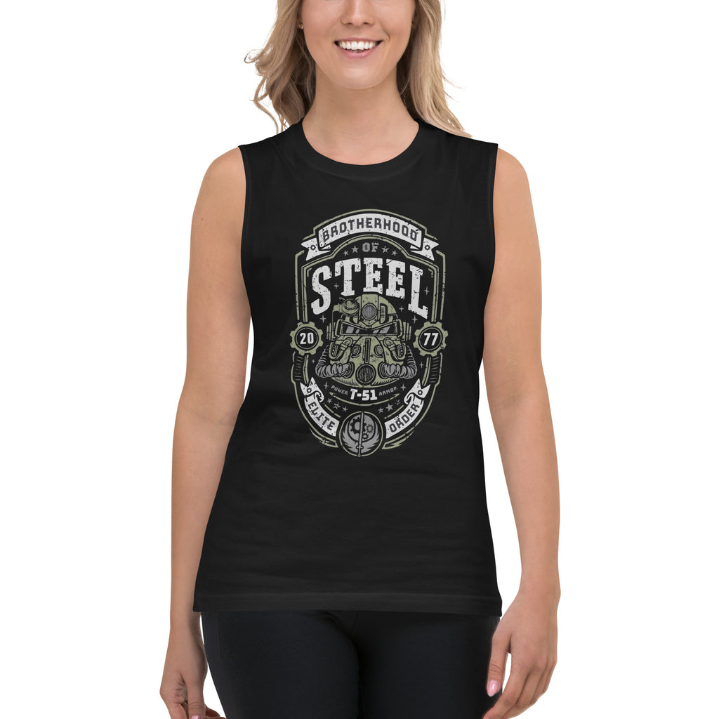 Camiseta sin mangas Steel Brotherhood, en la mejor tienda online para comprar tus artículos favoritos, la mejor Calidad, compra Ahora en Algoritmo! 