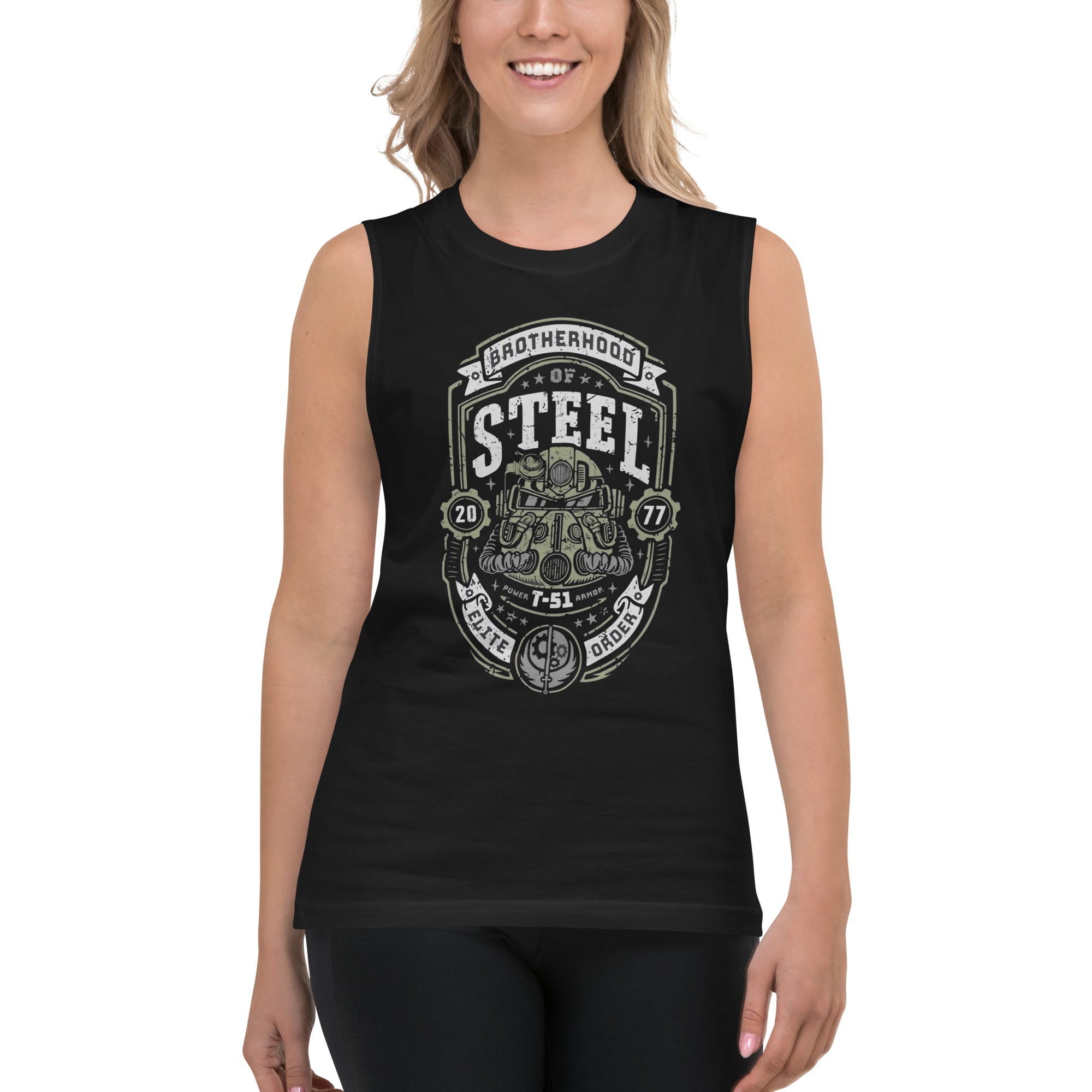 Camiseta sin mangas Steel Brotherhood, en la mejor tienda online para comprar tus artículos favoritos, la mejor Calidad, compra Ahora en Algoritmo! 