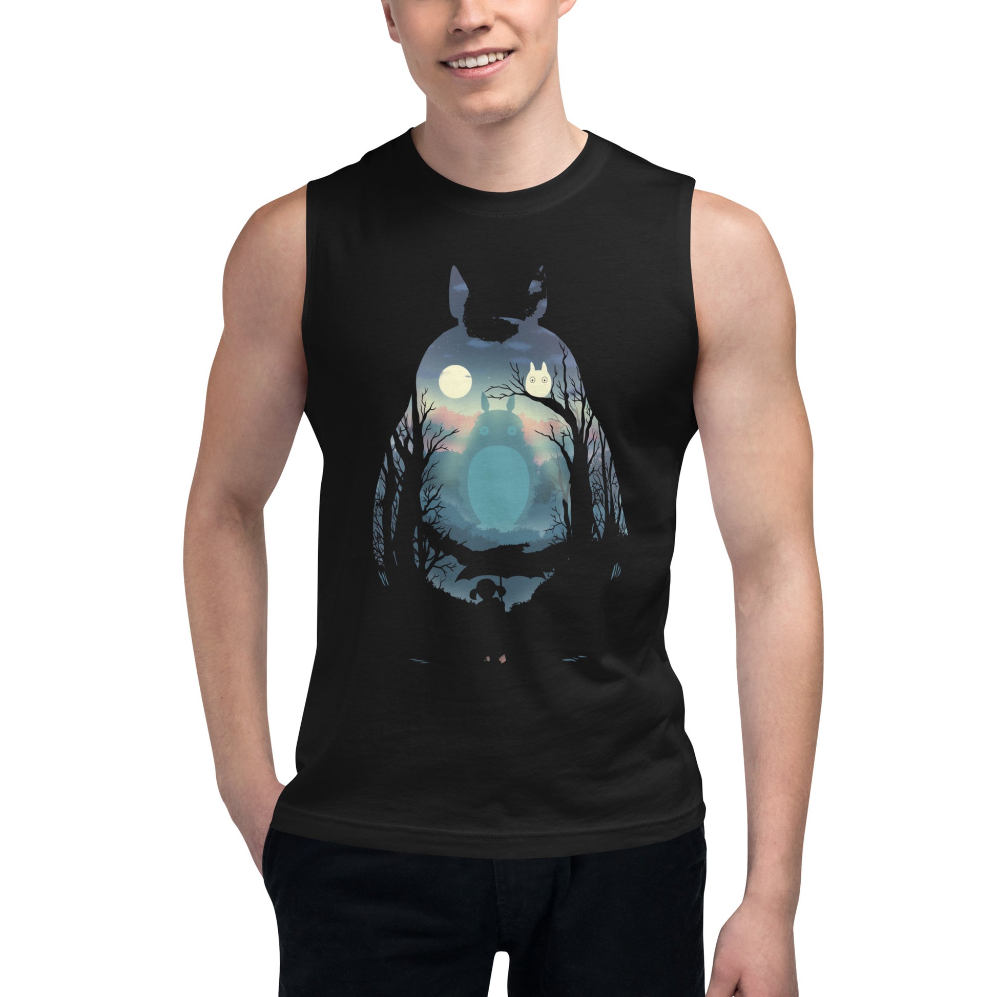 Sin mangas Amigo Totoro, Disponible en la mejor tienda online para comprar tu merch favorita, la mejor Calidad, compra Ahora en Algoritmo! 