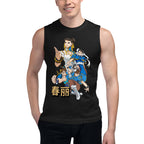 Playera de Chun-Li — modelo usando la prenda
