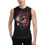 FIRE god of WAR — modelo usando la prenda