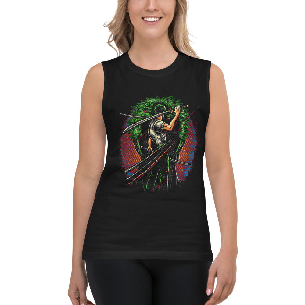 Sin Mangas One Piece Zoro Dragon Slash - Modelo