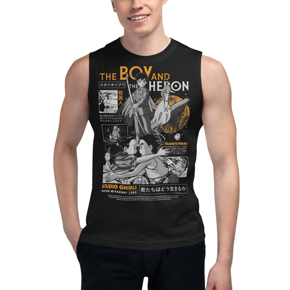 Sin Mangas The Boy And The Heron Ghibli - Modelo masculino
