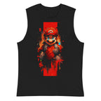 Sin Mangas Super Mario Red Grunge Art - Plano