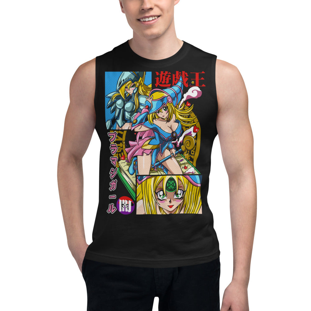 Sin Mangas Yu Gi Oh Dark Magician Girl - Modelo masculino