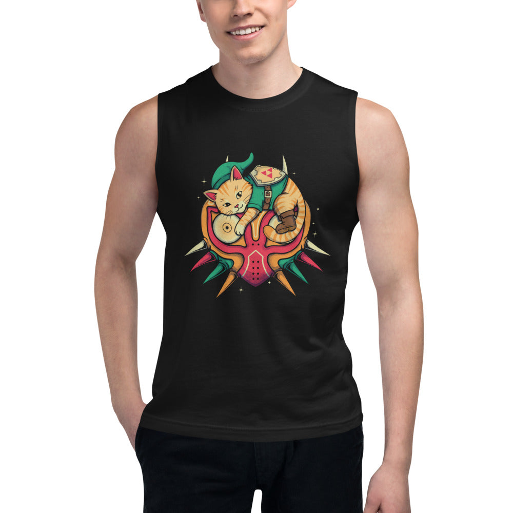 Sin Mangas Zelda Majoras Mask Cat - Modelo masculino