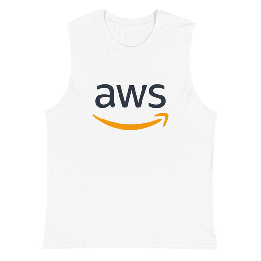 Camiseta sin Mangas AWS White , Disponible en la mejor tienda online para comprar tu merch favorita, la mejor Calidad, compra Ahora en Algoritmo! 