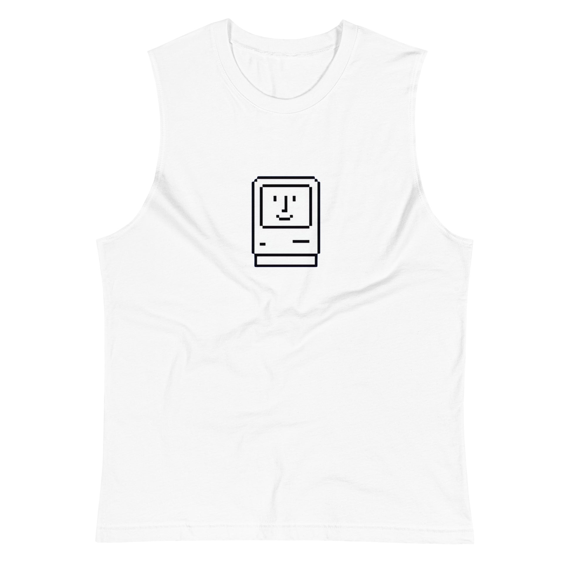 Camiseta sin Mangas Happy Mac , Disponible en la mejor tienda online para comprar tu merch favorita, la mejor Calidad, compra Ahora en Algoritmo! 