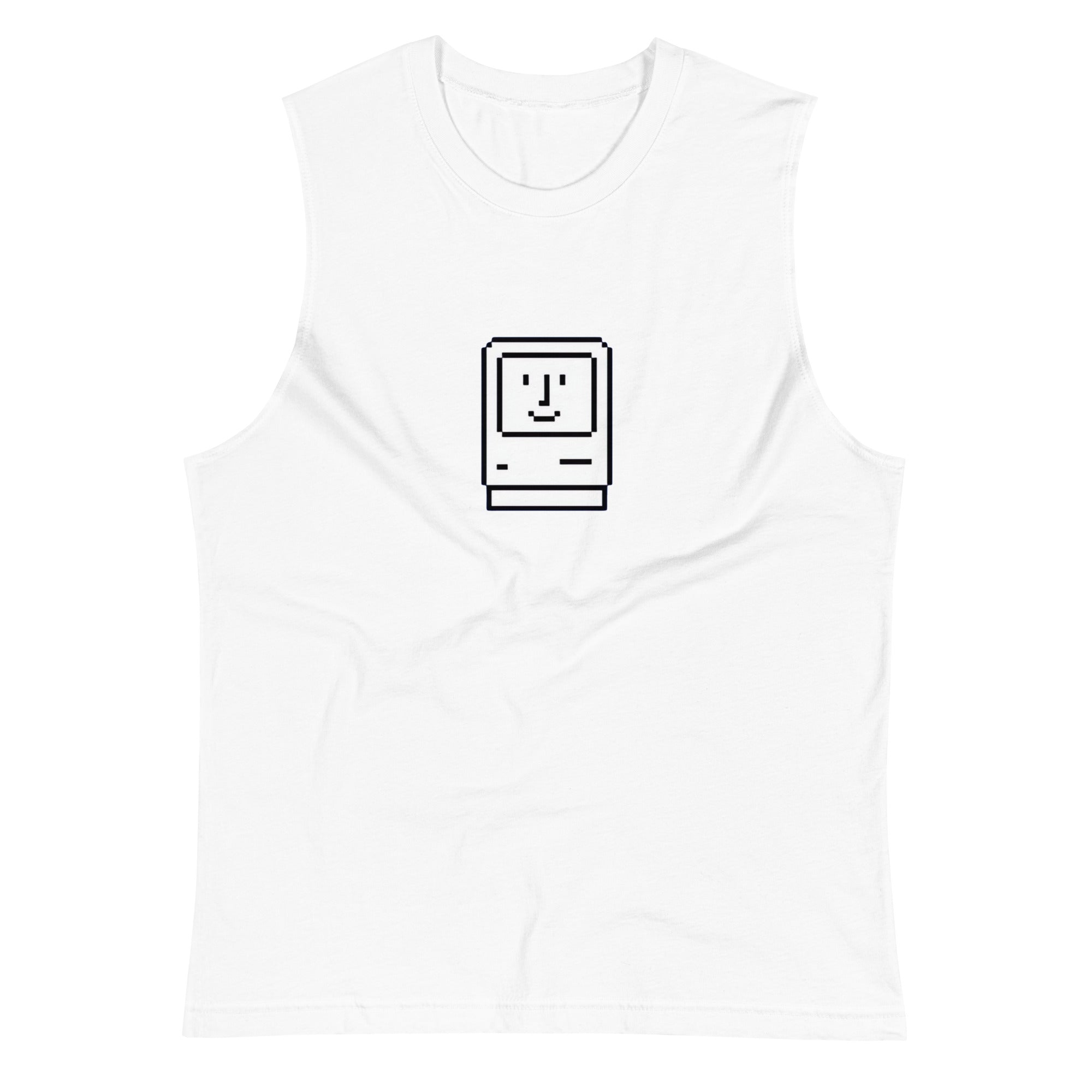 Camiseta sin Mangas Happy Mac , Disponible en la mejor tienda online para comprar tu merch favorita, la mejor Calidad, compra Ahora en Algoritmo! 