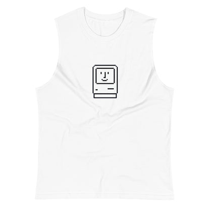 Camiseta sin Mangas Happy Mac , Disponible en la mejor tienda online para comprar tu merch favorita, la mejor Calidad, compra Ahora en Algoritmo! 