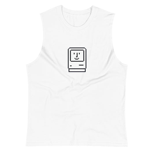 Camiseta sin Mangas Happy Mac , Disponible en la mejor tienda online para comprar tu merch favorita, la mejor Calidad, compra Ahora en Algoritmo! 