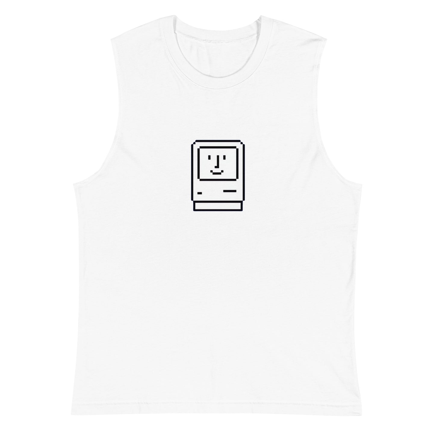 Camiseta sin Mangas Happy Mac , Disponible en la mejor tienda online para comprar tu merch favorita, la mejor Calidad, compra Ahora en Algoritmo! 