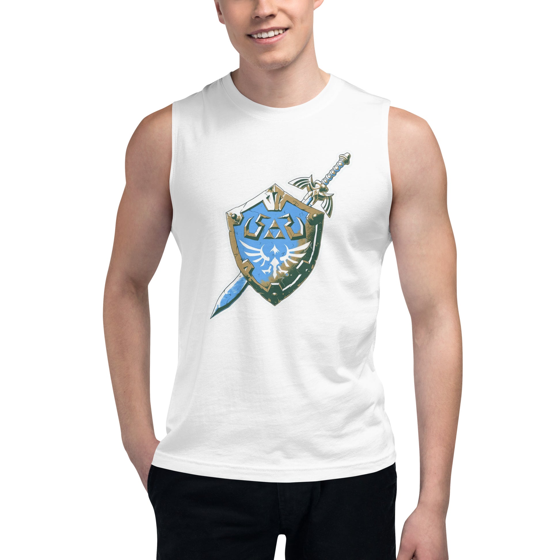 Camiseta sin Mangas Zelda Shield, Disponible en la mejor tienda online para comprar tu merch favorita, la mejor Calidad, compra Ahora! 