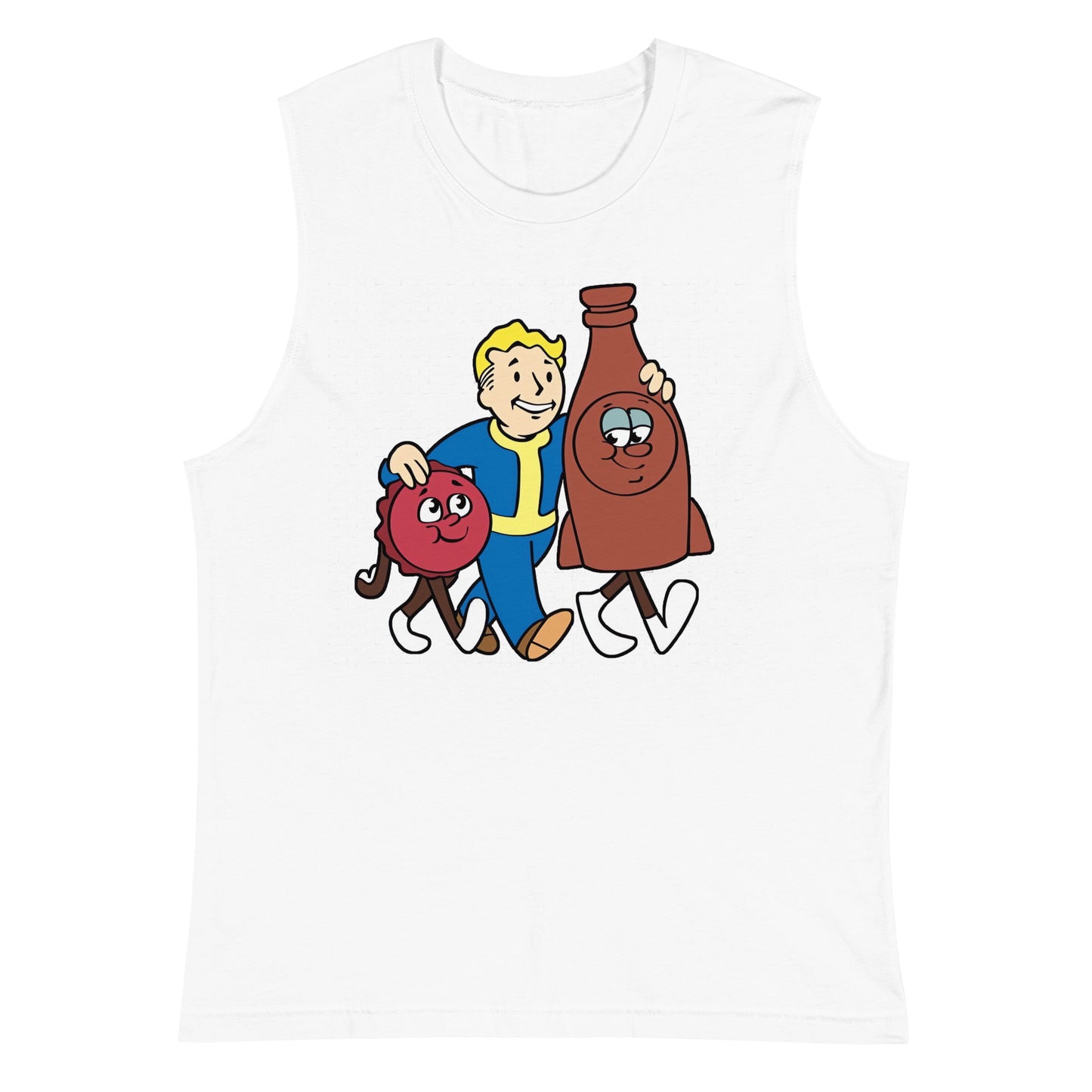 Playera Sin Mangas Nuka Cola Friends , Disponible en la mejor tienda online para comprar tu merch favorita, la mejor Calidad, compra Ahora! 