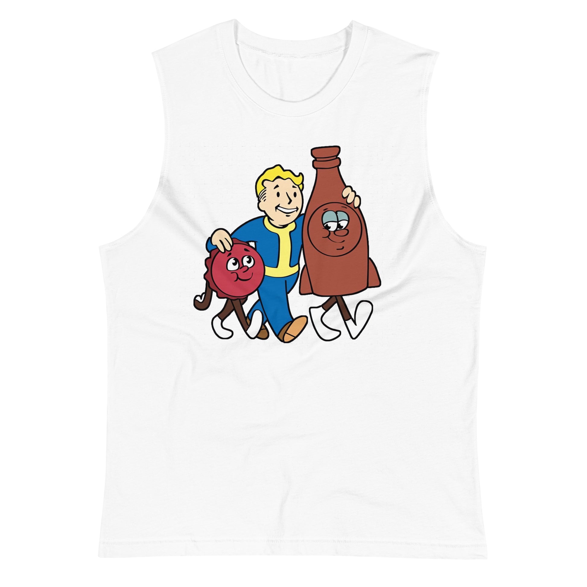 Playera Sin Mangas Nuka Cola Friends , Disponible en la mejor tienda online para comprar tu merch favorita, la mejor Calidad, compra Ahora! 