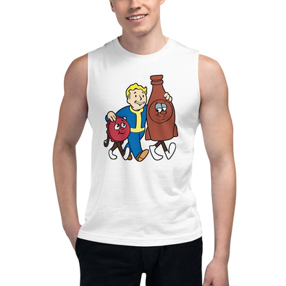 Playera Sin Mangas Nuka Cola Friends , Disponible en la mejor tienda online para comprar tu merch favorita, la mejor Calidad, compra Ahora! 