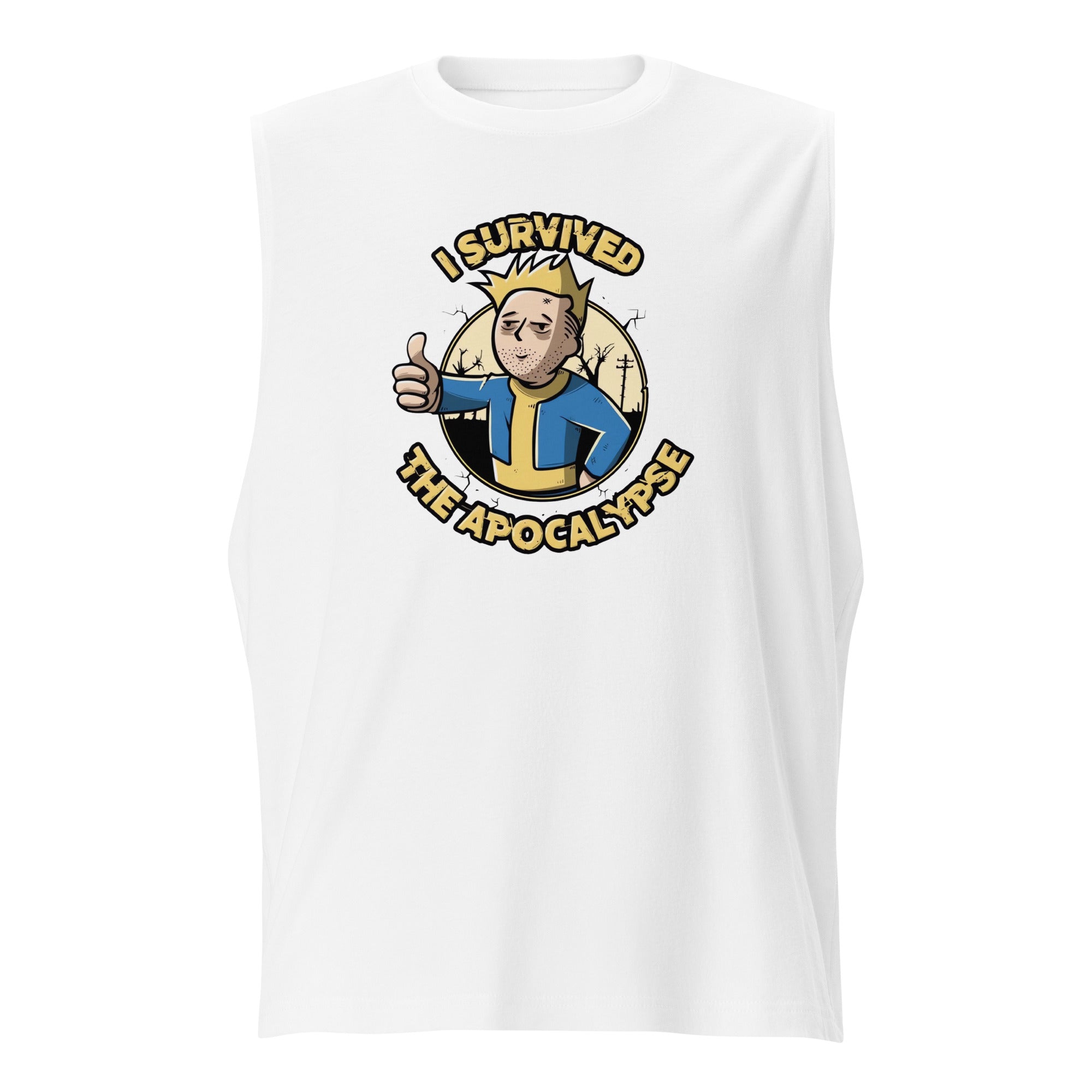 Playera Sin Mangas I Survived , Disponible en la mejor tienda online para comprar tu merch favorita, la mejor Calidad, compra Ahora en Algoritmo! 