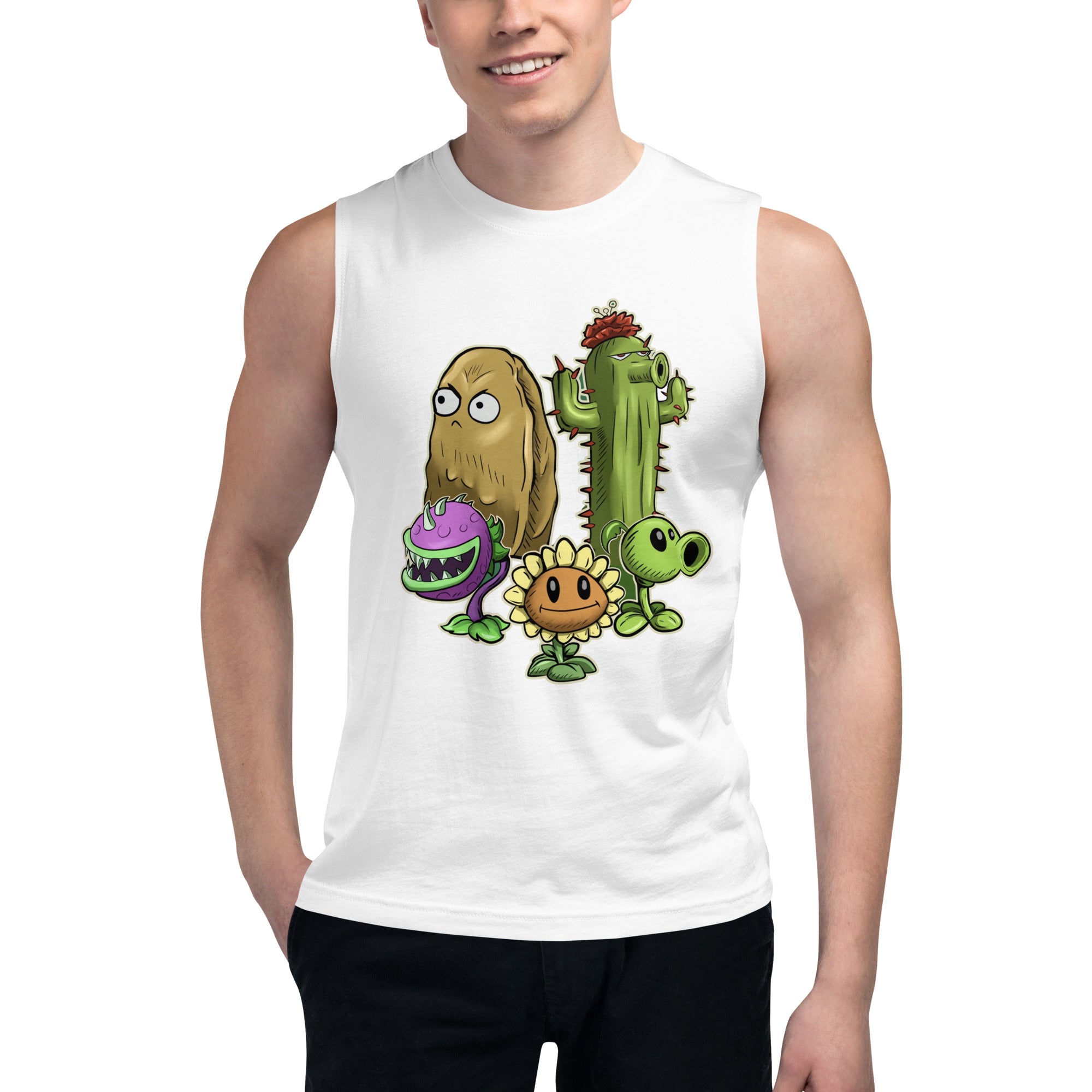 Camiseta sin mangas Plantas Contra Zombies, en la mejor tienda online para comprar tus artículos favoritos, la mejor Calidad, compra en Algoritmo! 