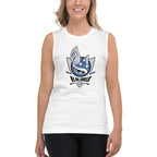 Blue Shells — detalle del estampado