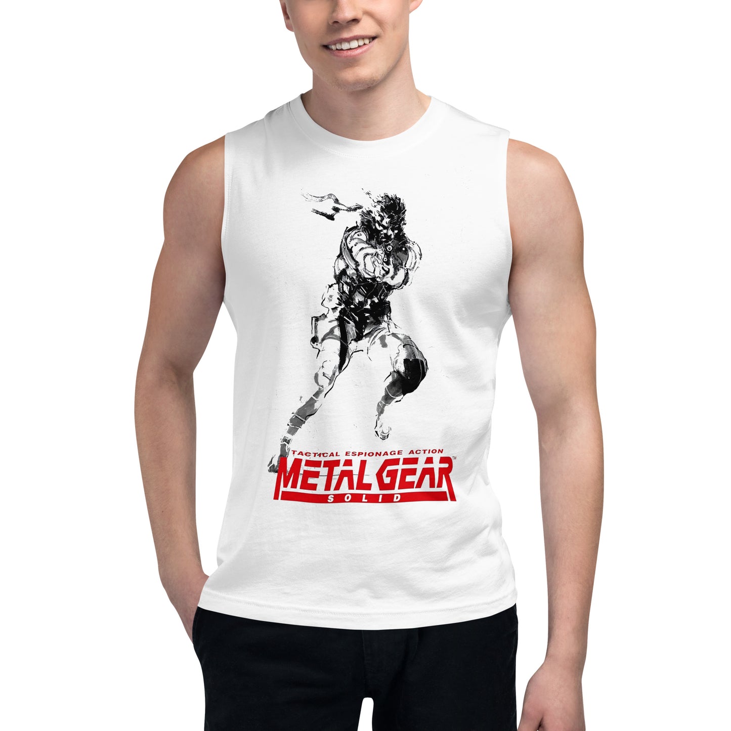 Camiseta sin mangas Metal Gear Solid, en la mejor tienda online para comprar tus artículos favoritos, la mejor Calidad, compra en Algoritmo!