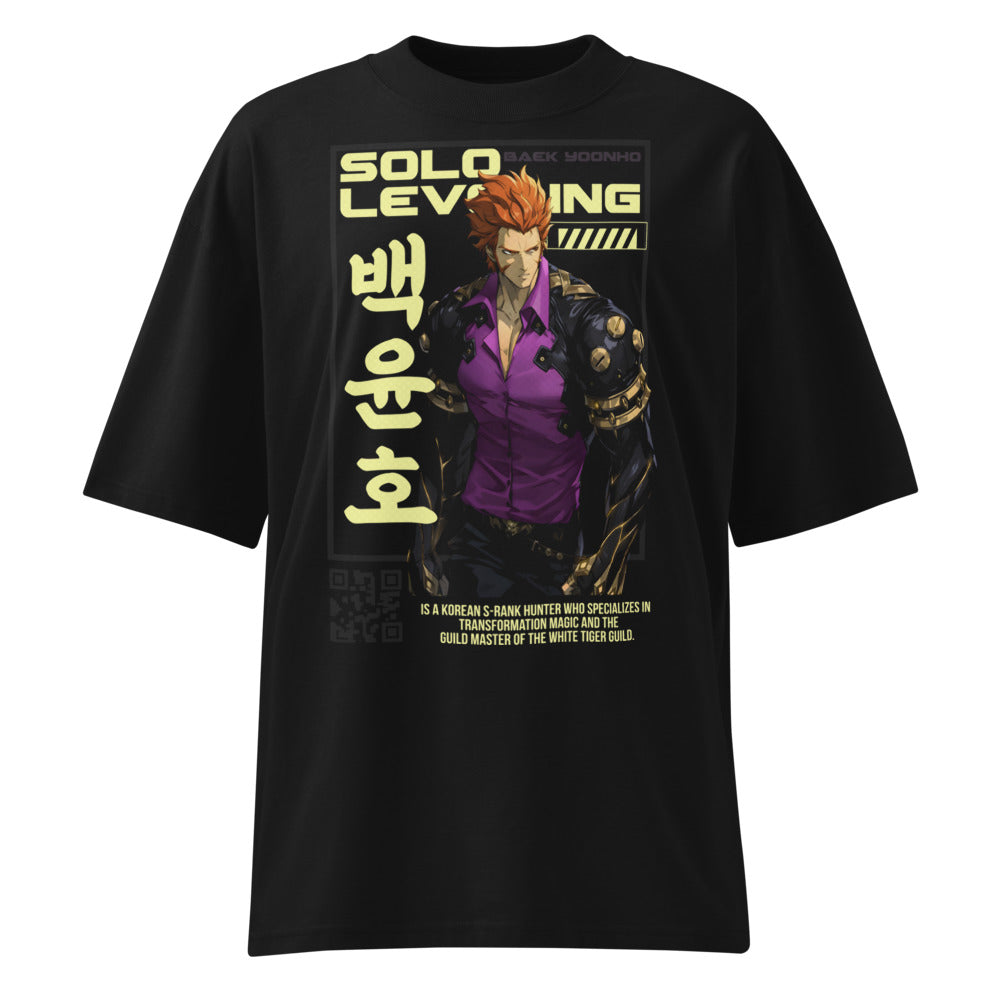Oversize Solo Leveling Baek Yoonho - Frente fantasma