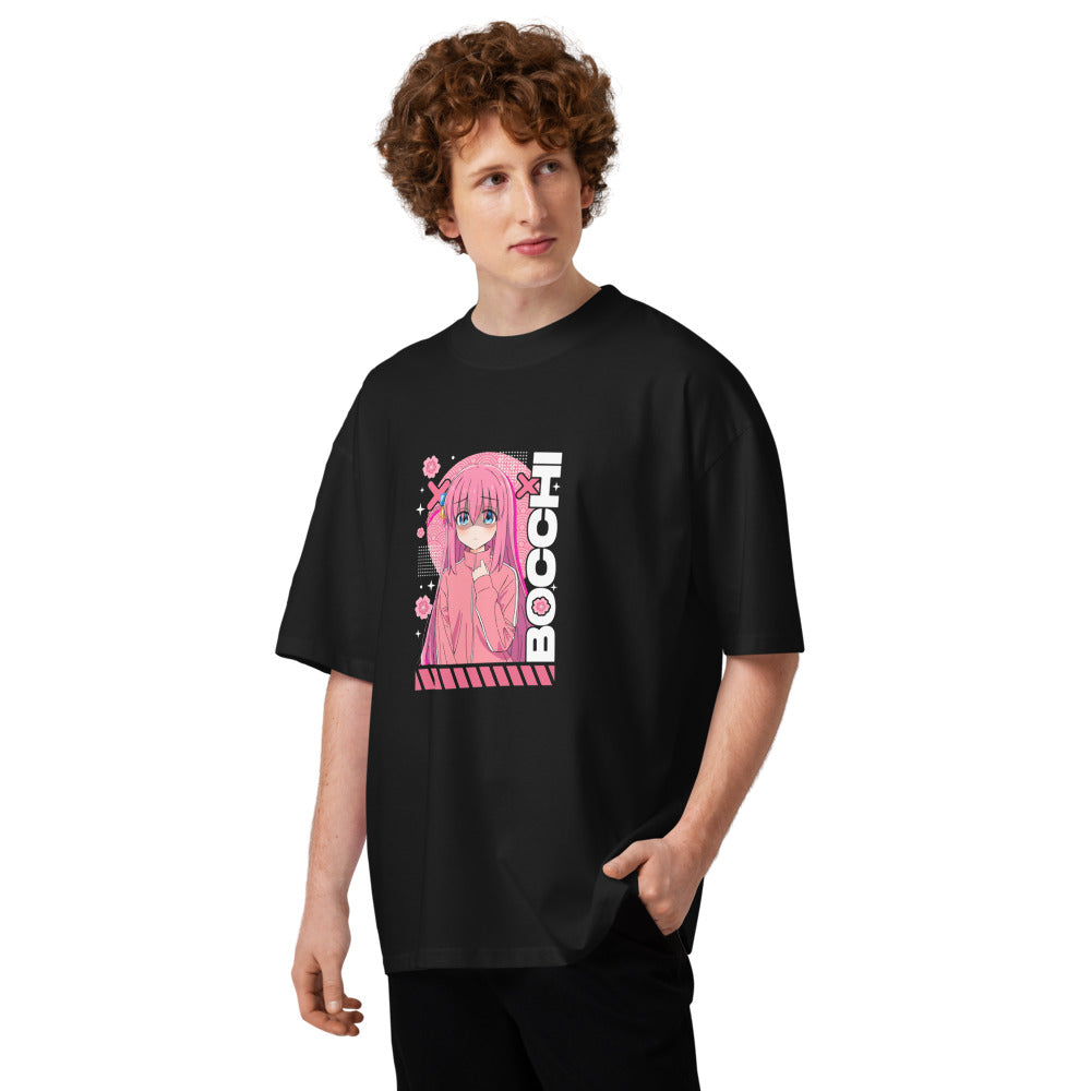 Oversize Bocchi The Rock Cherry Blossom Anime - Modelo masculino
