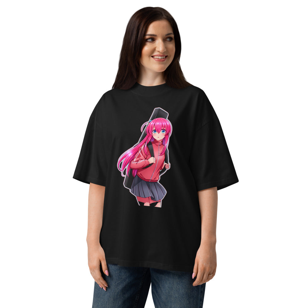 Oversize Bocchi The Rock Guitar Case Anime - Modelo femenina