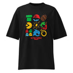 Oversize Retro Games Club Pac Man Mario Icons - Frente fantasma