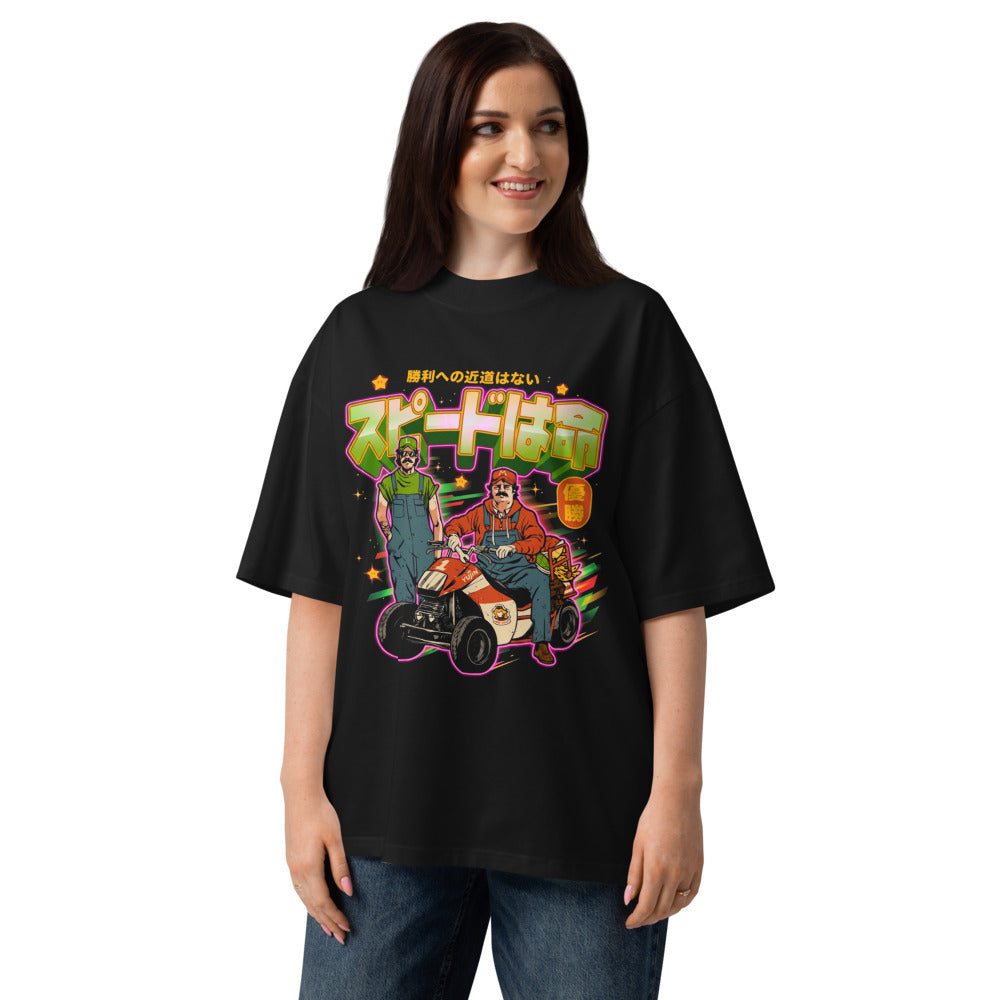 Oversize Super Mario Kart Speed Wa Inochi - Modelo femenina